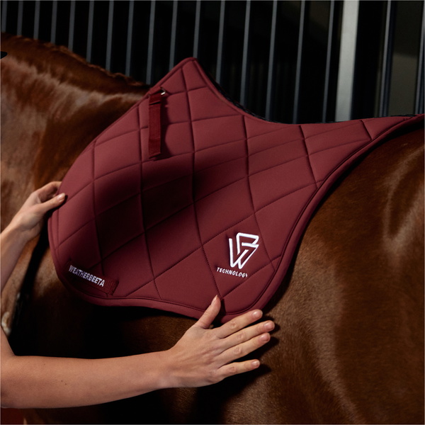 2026 WeatherBeeta Softshell Pro 3D Air-Tec All Purpose Saddle Pad 1030350003 - Burgundy